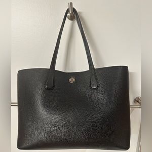 Tory Burch black leather tote